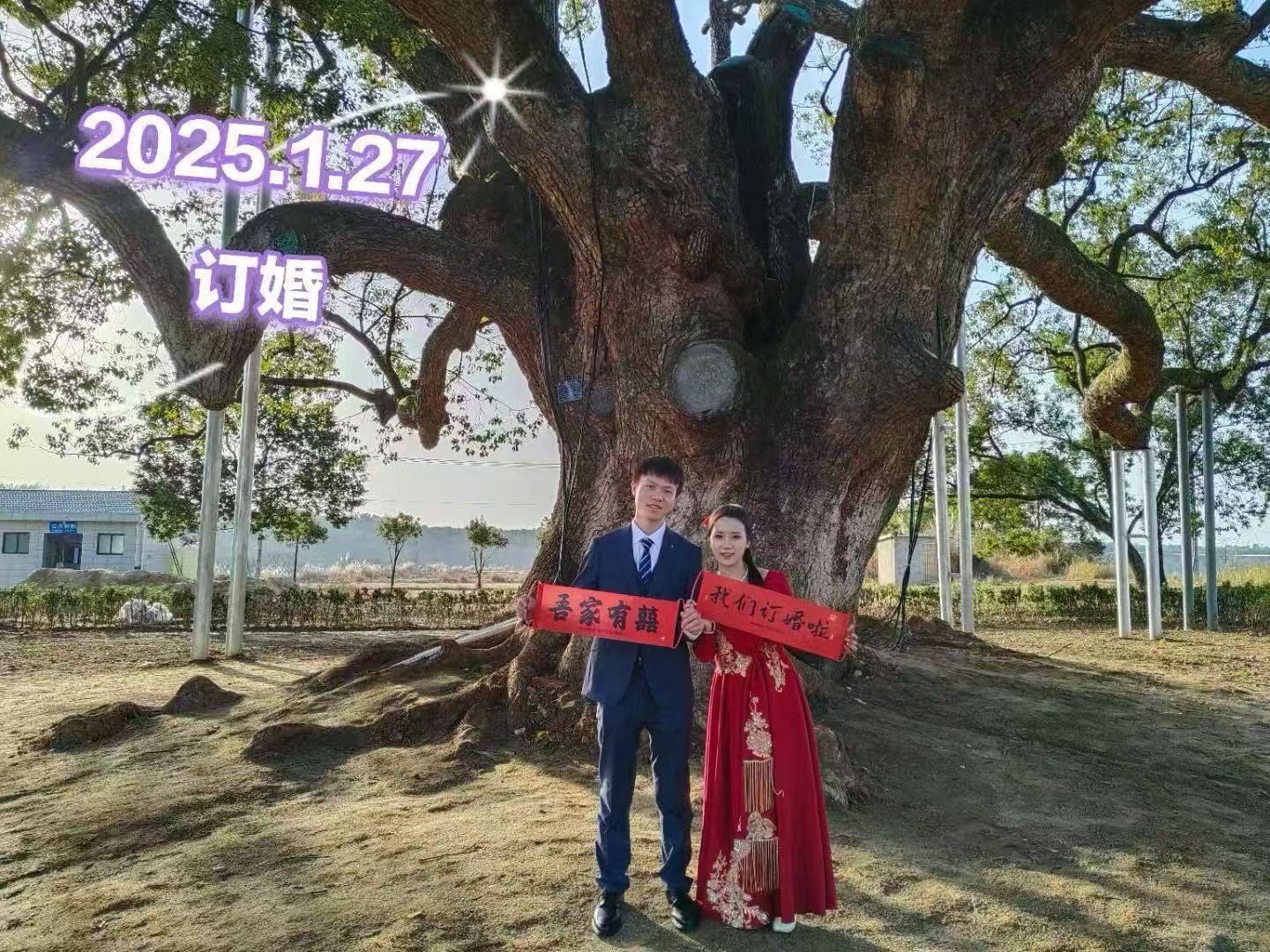 岳阳情侣连续9年在家乡千年古樟树下合影<strong></p>
<p>谷歌股票</strong>,今年国庆终修正果:希望爱情像古树一样长久