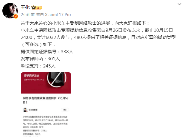 小米通报小米车主受网暴进展:6032人参与<strong></p>
<p>北方稀土股票</strong>,480人提供相关证据