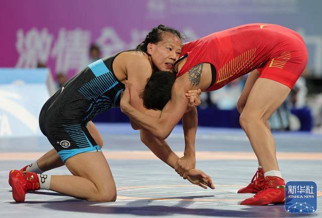 全运会｜洪可新夺得摔跤女子自由式57公斤级冠军