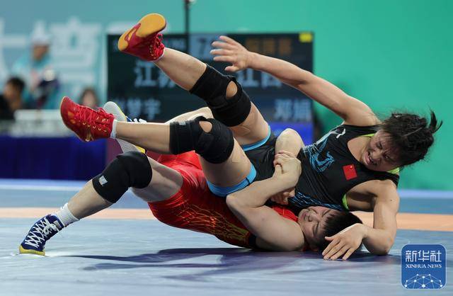 全运会｜洪可新夺得摔跤女子自由式57公斤级冠军