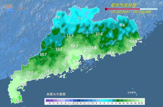 “广东人快被风干啦”!又有冷空气造访<strong></p>
<p>蔚来股票</strong>,“只降温不降雨”模式持续 | 温度记