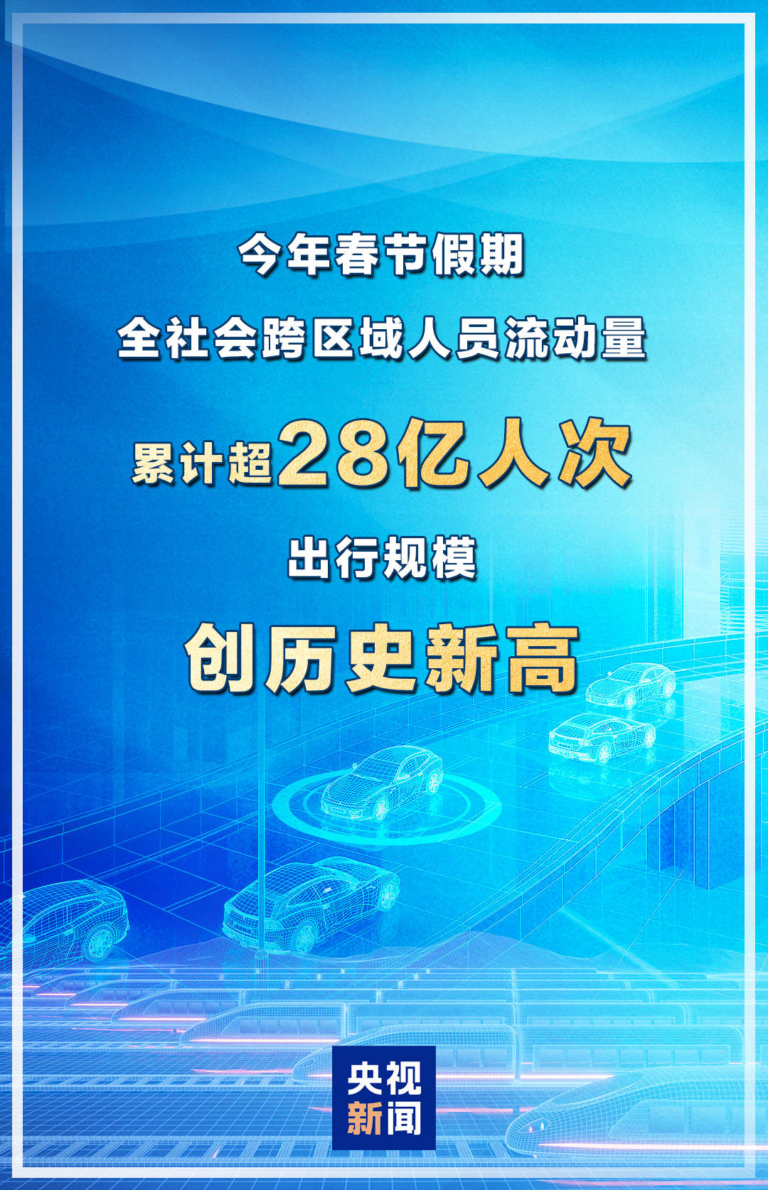 规模创历史新高！今年春节假期超28亿人次跨区域出行